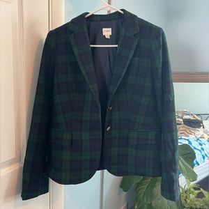 J. Crew plaid blazer